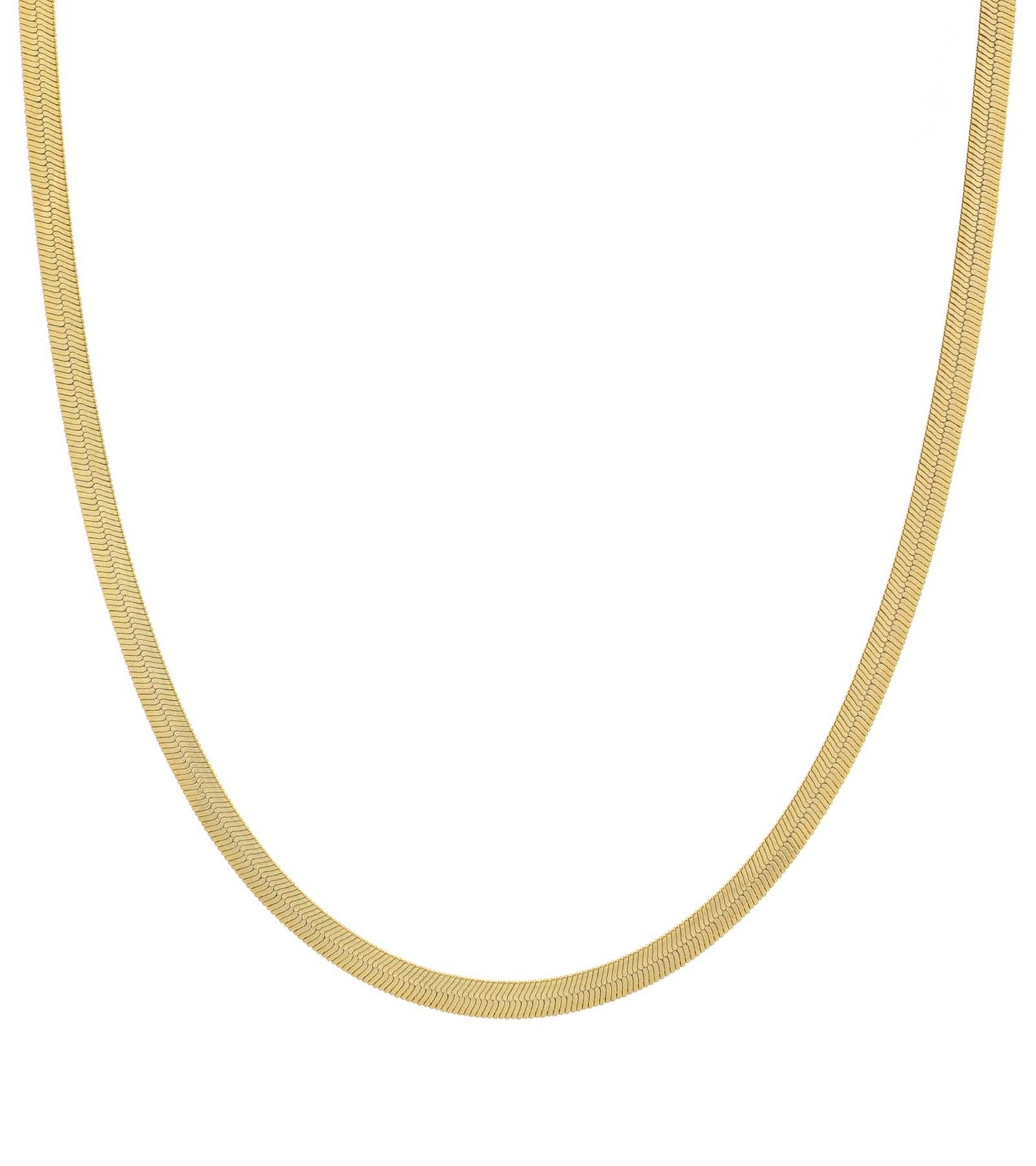 Gold Herringbon Necklace