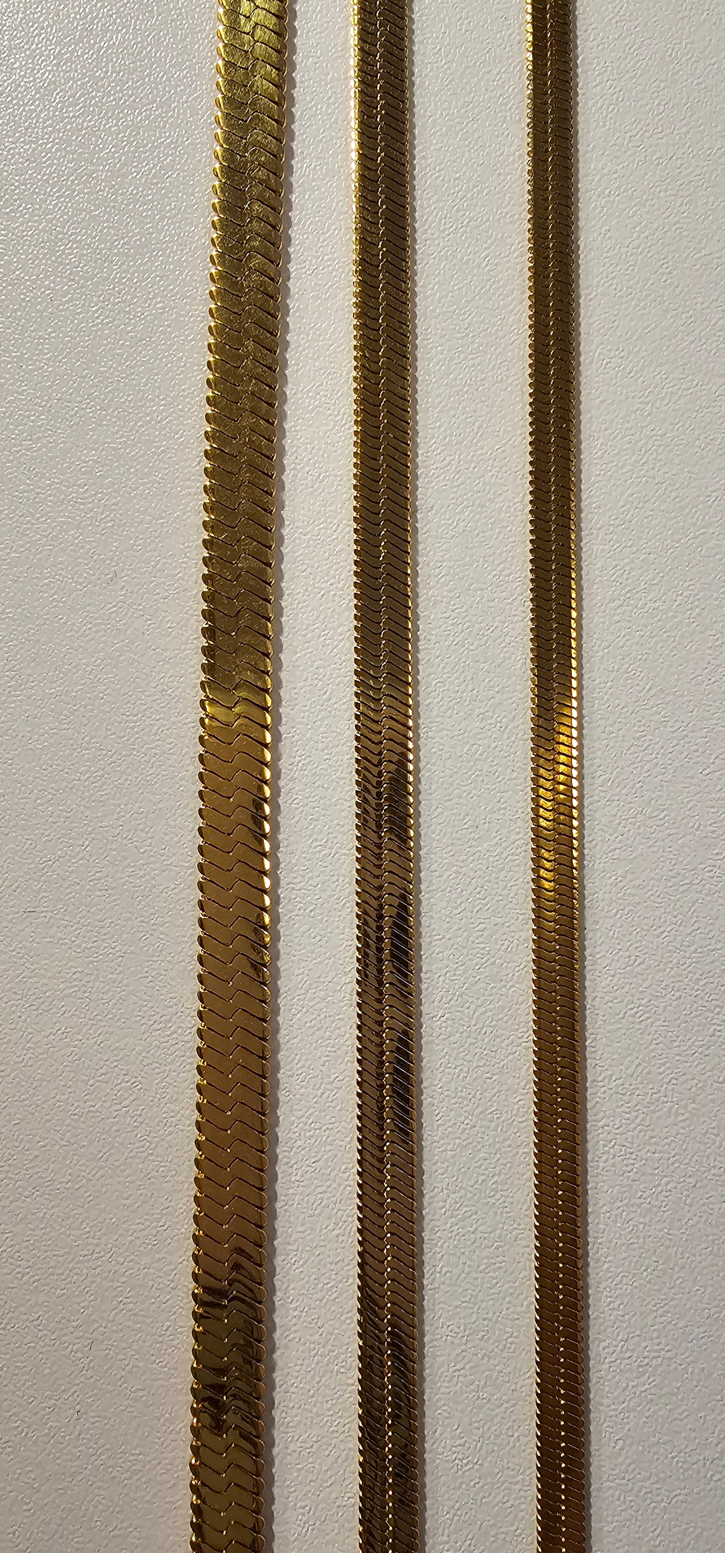 Gold Herringbon Necklace