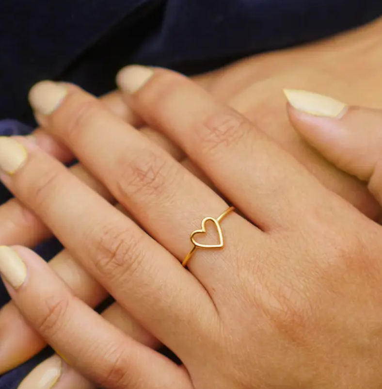Nina Designs - Open Heart Ring