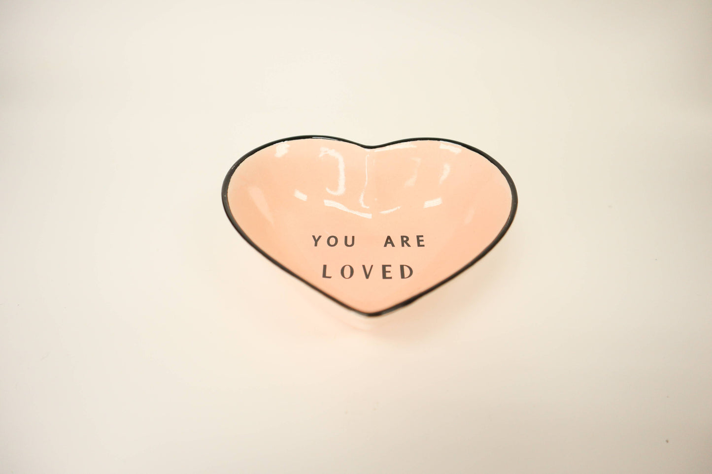 Properly Improper - You Are Loved - Heart Shaped Trinket Bowl