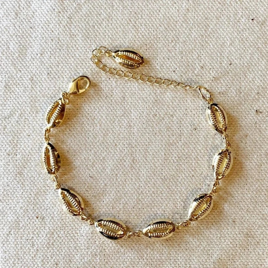 Gold Cowrie Shell Bracelet