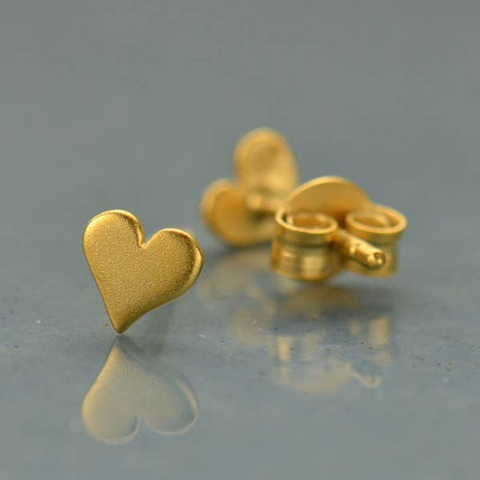 Nina Designs - Tiny Heart Stud Earrings 5x5mm